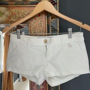 White Abercrombie Shorts